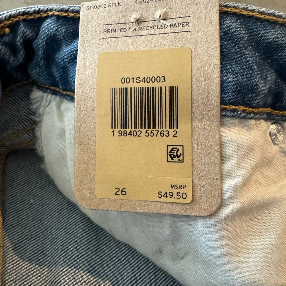 Levi's Blue Denim Jean Shorts
